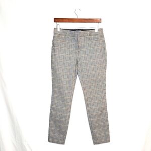 Banana Republic Sloan ankle pants, plaid, 0